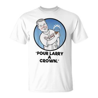 Pour Larry A Crown Home Run Baseball Fan Sports Lover T-Shirt - Seseable