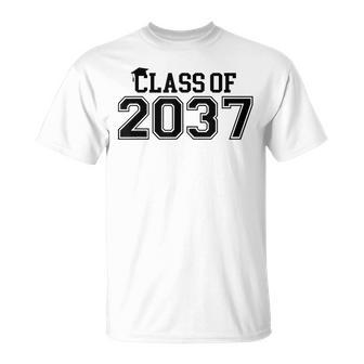 Pre-K Class Of 2037 First Day School Grow With Me Graduation T-Shirt - Monsterry