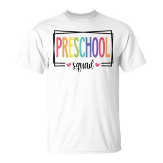 Preschool Squad First Day Of School Welcome Back To School T-Shirt - Monsterry UK