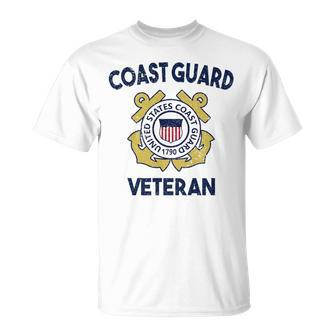 Proud Us Coast Guard Veteran Military Pride Veteran Funny Gifts Unisex T-Shirt | Mazezy