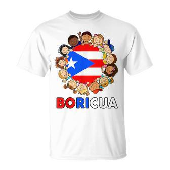 Puerto Rico Flag Boricua Hispanic Heritage Rican Kid Toddler Unisex T-Shirt | Mazezy