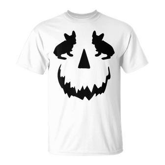 Pumpkin French Bulldogn Halloween Frenchie T-Shirt - Seseable