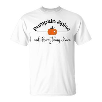 Pumpkin Spice And Everything Nice Pumpkin Lover Autumn T-Shirt | Mazezy