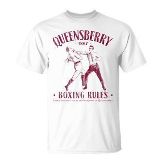 Queensbury Boxing Rules Distressed Vintage Boxing T-Shirt | Mazezy