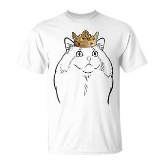 Ragdoll Cat Wearing Crown T-Shirt | Mazezy