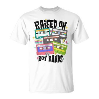 Raised On 90S Boy Bands Cassette Tape Retro T-Shirt | Mazezy