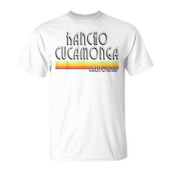 Rancho Cucamonga California T Retro Ca Lines T-Shirt | Mazezy