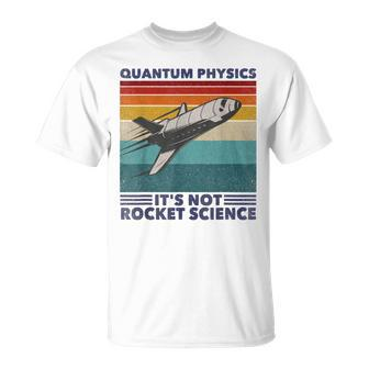Retro Aerospace Rocket Science Quantum Physics T-Shirt | Mazezy