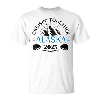 Retro Alaska Cruise 2023 Family Cruise 2023 Family Matching Unisex T-Shirt - Seseable