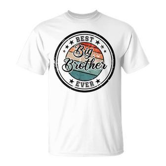 Retro Best Big Brother Ever Big Brother Unisex T-Shirt - Seseable