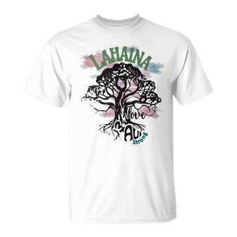 Retro Lahaina Strong Love Maui Support Hawaii Trees T-Shirt | Mazezy