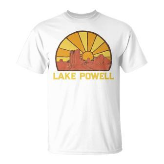 Retro Lake Powell Sun Vintage Graphic T-Shirt | Mazezy