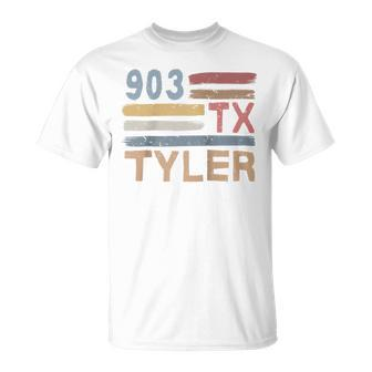 Retro Tyler Area Code 903 Residents State Texas T-Shirt | Mazezy