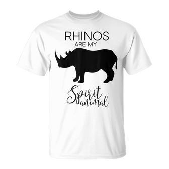 Rhino Rhinoceros Spirit Animal J000470 T-Shirt | Mazezy
