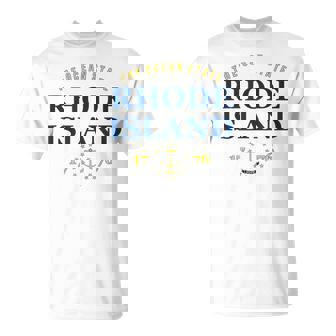 Rhode Island Pride State Flag Native Ocean State Unisex T-Shirt | Mazezy