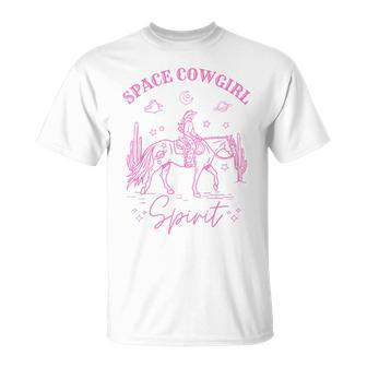 Rodeo Howdy Western Retro Cowboy Funny Cowgirl Space Cosmic Unisex T-Shirt | Mazezy DE