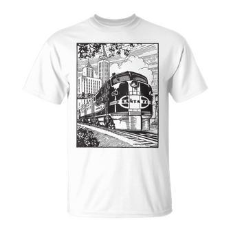 Santa Fe New Mexico Vintage Train Model Railway Locomotive T-Shirt | Mazezy