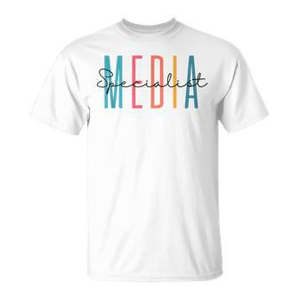 School Librarian Library Squad Media Specialist Unisex T-Shirt - Seseable