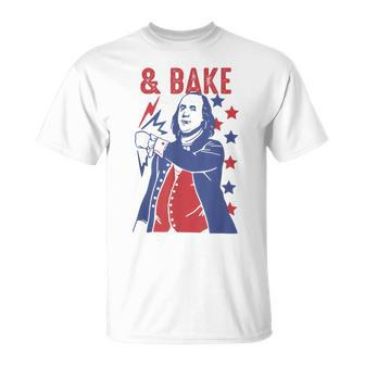 Shake And Bake Funny Couple Matching 4Th Of July Bake Unisex T-Shirt - Seseable