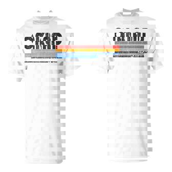 Show Your Oakland Ca Hometown Pride With This Retro 70S 80S Unisex T-Shirt | Mazezy