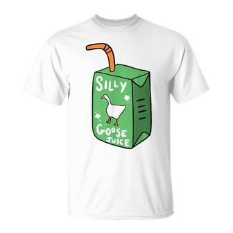 Silly Goose Juice Funny Goose Meme Bird Lover Unisex T-Shirt | Mazezy