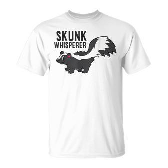 Skunk Whisperer Skunks T-Shirt | Mazezy