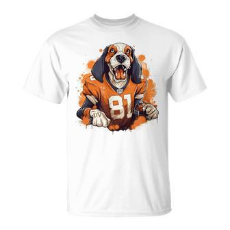 Smokey Coonhound Dog Tennessee Orange T-Shirt | Mazezy