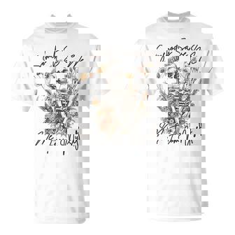 Somebody Save Flora Me Me From Western Myself Skeleton T-Shirt - Monsterry