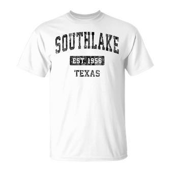 Southlake Texas Tx Vintage Sports Black T-Shirt | Mazezy