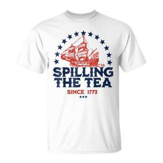 Spilling The Tea Since 1773 Unisex T-Shirt | Mazezy UK
