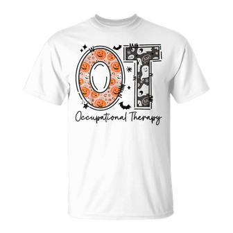 Spooky Occupational Therapy Therapist Halloween Ota Ot T-Shirt - Monsterry AU