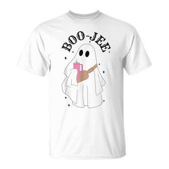 Spooky Season Cute Ghost Halloween Costume Boujee Boo-Jee T-Shirt - Seseable