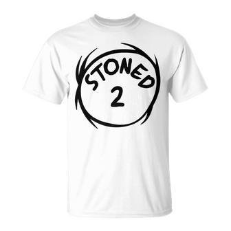 Stoned 2 420 Weed Stoner Matching Couple Group T-Shirt | Mazezy