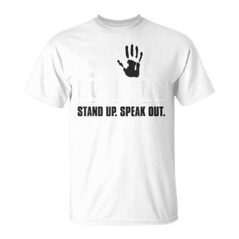 Stop Bullying Orange Stand Up Speak Out Unity Day T-Shirt - Seseable