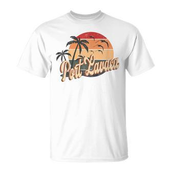 Summer Retro 70S 80S Texas Port Lavaca T-Shirt | Mazezy