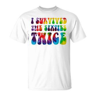 I Survived The 60S Twice 60S Birthday T-shirt - Thegiftio UK