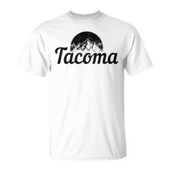 Tacoma Washington Vintage Mountains Pride Unisex T-Shirt | Mazezy