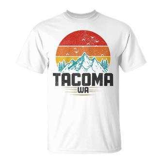 Tacoma Washington Wa Vintage Mountains Pnw Pride Unisex T-Shirt | Mazezy