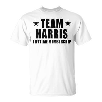 Team Harris Lifetime Membership Funny Family Last Name Unisex T-Shirt | Mazezy