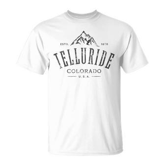 Telluride Colorado Awesome Mountain Souvenir T-Shirt | Mazezy