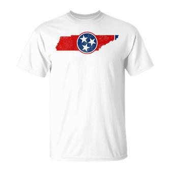 Tennessee Flag Tn Pride State Map Nashville Memphis Unisex T-Shirt | Mazezy