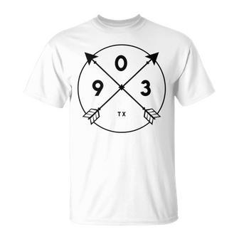 Texas Area Code 903 State Pride Souvenir Arrow T-Shirt | Mazezy