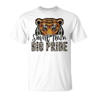 Tigers School Sports Fan Team Spirit Football Leopard T-Shirt | Mazezy