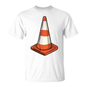 Traffic Cone Lazy Halloween Costume Easy Last Minute T-Shirt - Monsterry UK