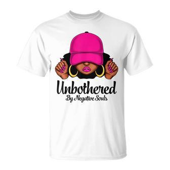 Unbothered Sassy Black Queen African American Afro Woman Unisex T-Shirt - Monsterry DE
