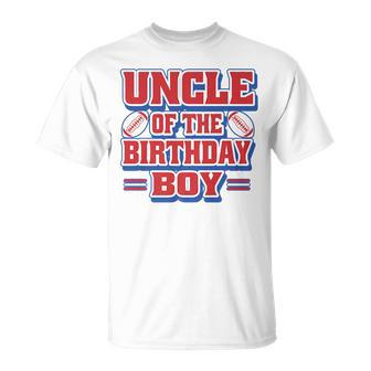 Uncle Football Birthday Boy Family Baller B-Day Party Unisex T-Shirt | Mazezy UK