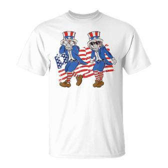 Uncle Sam Griddy 4Th Of July Happy Independence Day 2023 Fun Unisex T-Shirt
