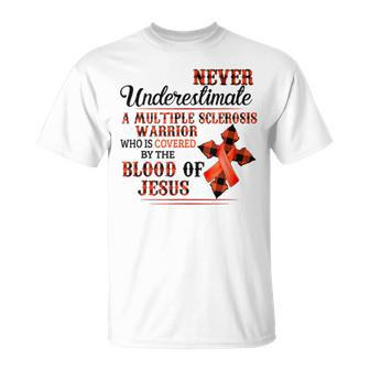 Never Underestimate A Multiple Sclerosis Warrior T-Shirt | Mazezy