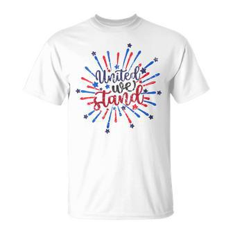 United We-Stand 4Th Of July 2023 Patriotic American Usa Flag Unisex T-Shirt | Mazezy DE