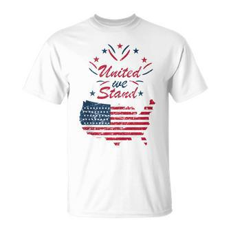 United We-Stand 4Th Of July Patriotic American Independence Unisex T-Shirt | Mazezy DE
